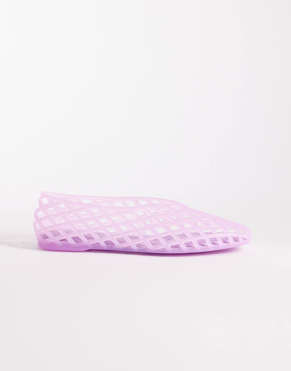 Luminous - Ballerines en plastique effet cage - Lilas