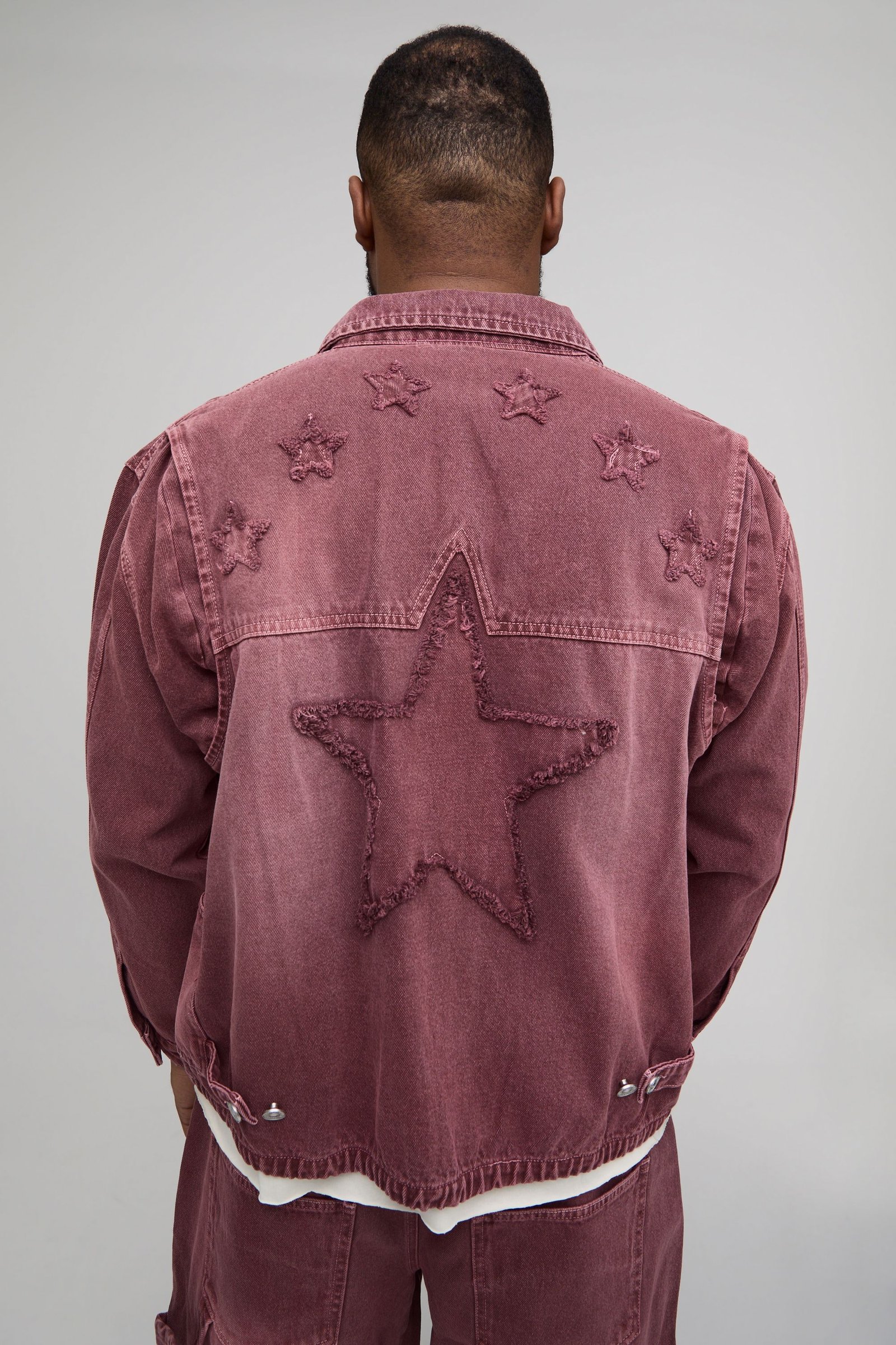 Veste Harrington f jean western - Grande taille