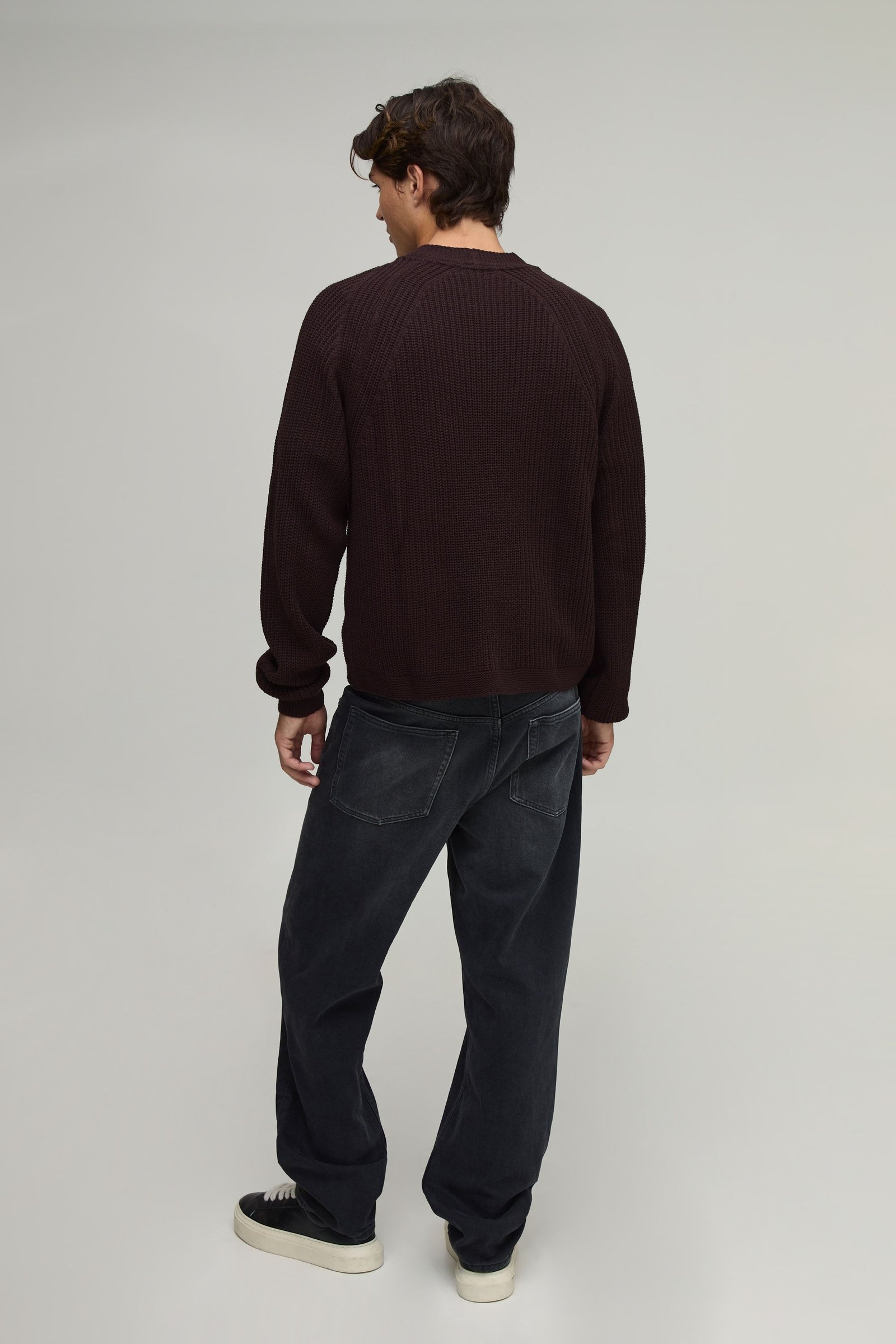Cardigan tricot côtelé raglan coupe wes3a