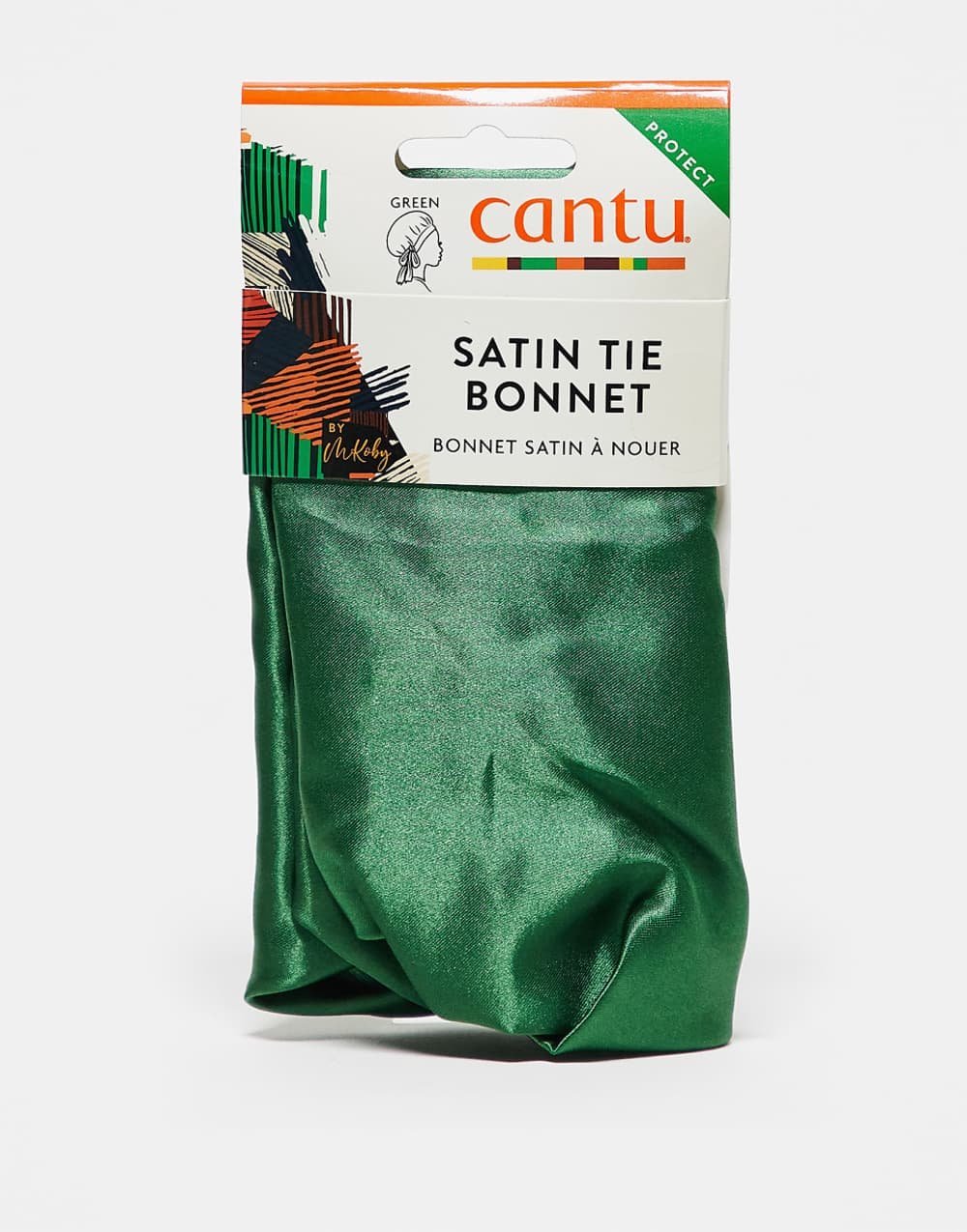 Tie-up satin hair bonnet