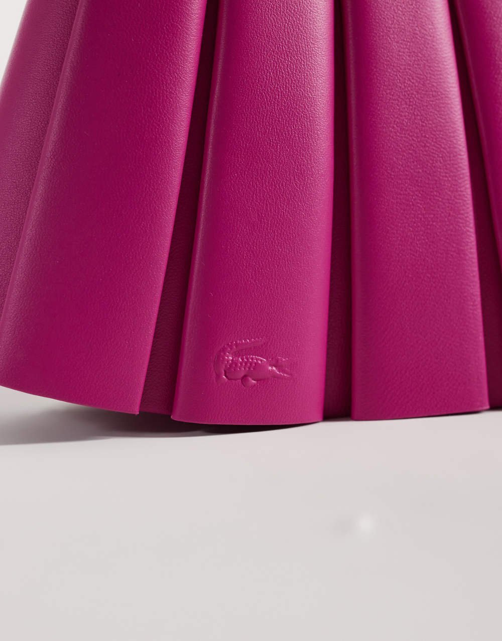 Sac d l yedd plissé Lenglen fuchsia