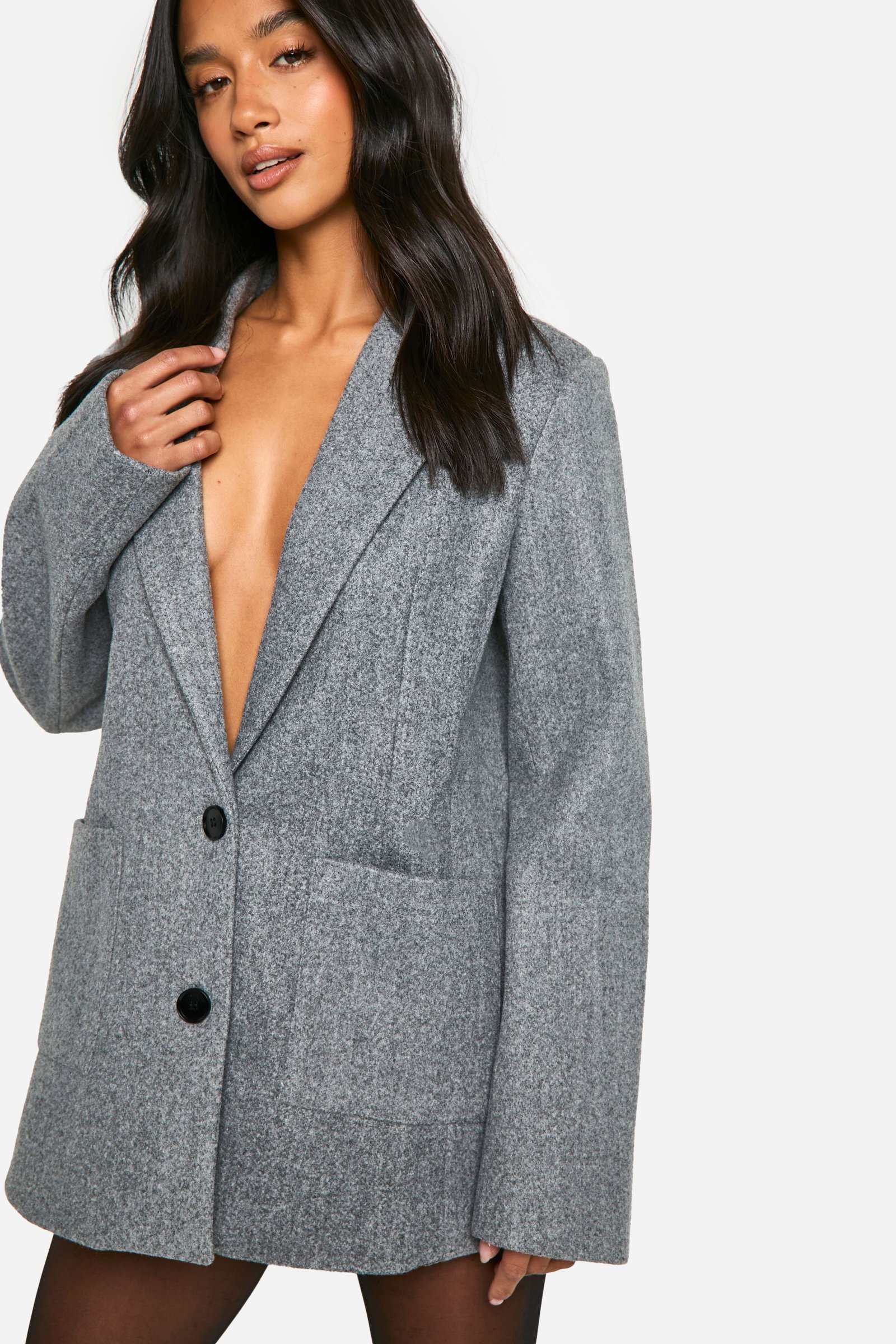 Wool look blazer - Petite