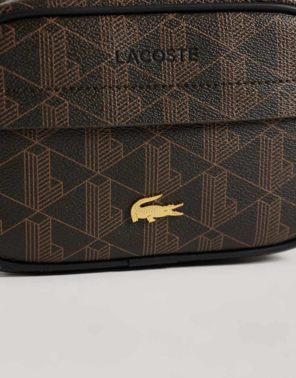 Sac reporter monogramme marron