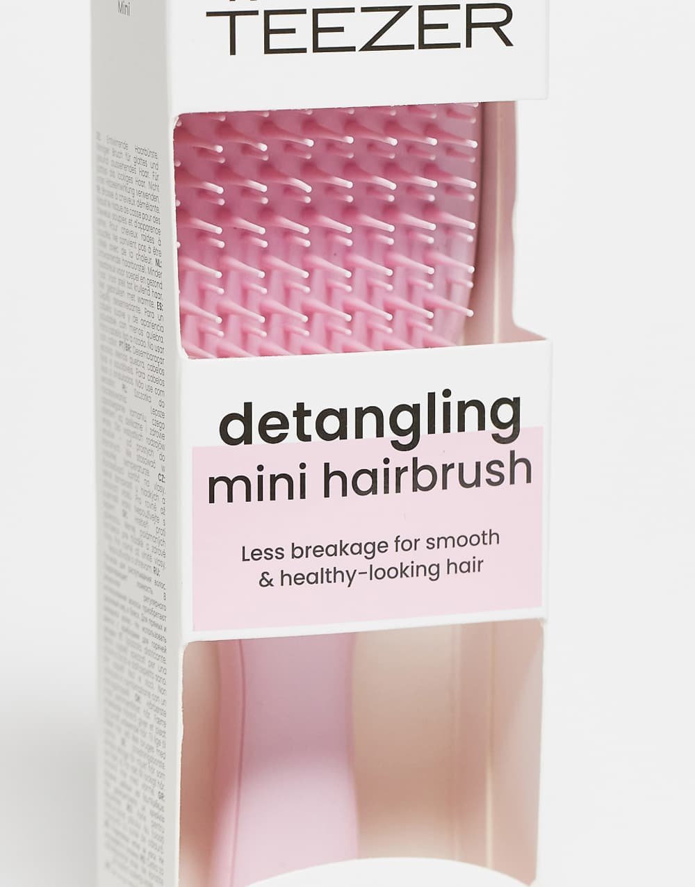 فرشاة فك التشابك صغيرة بأسنان مزدوجة - Millennial Pink
