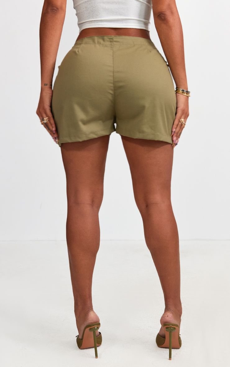 Shape Lace Up Front Twill Shorts