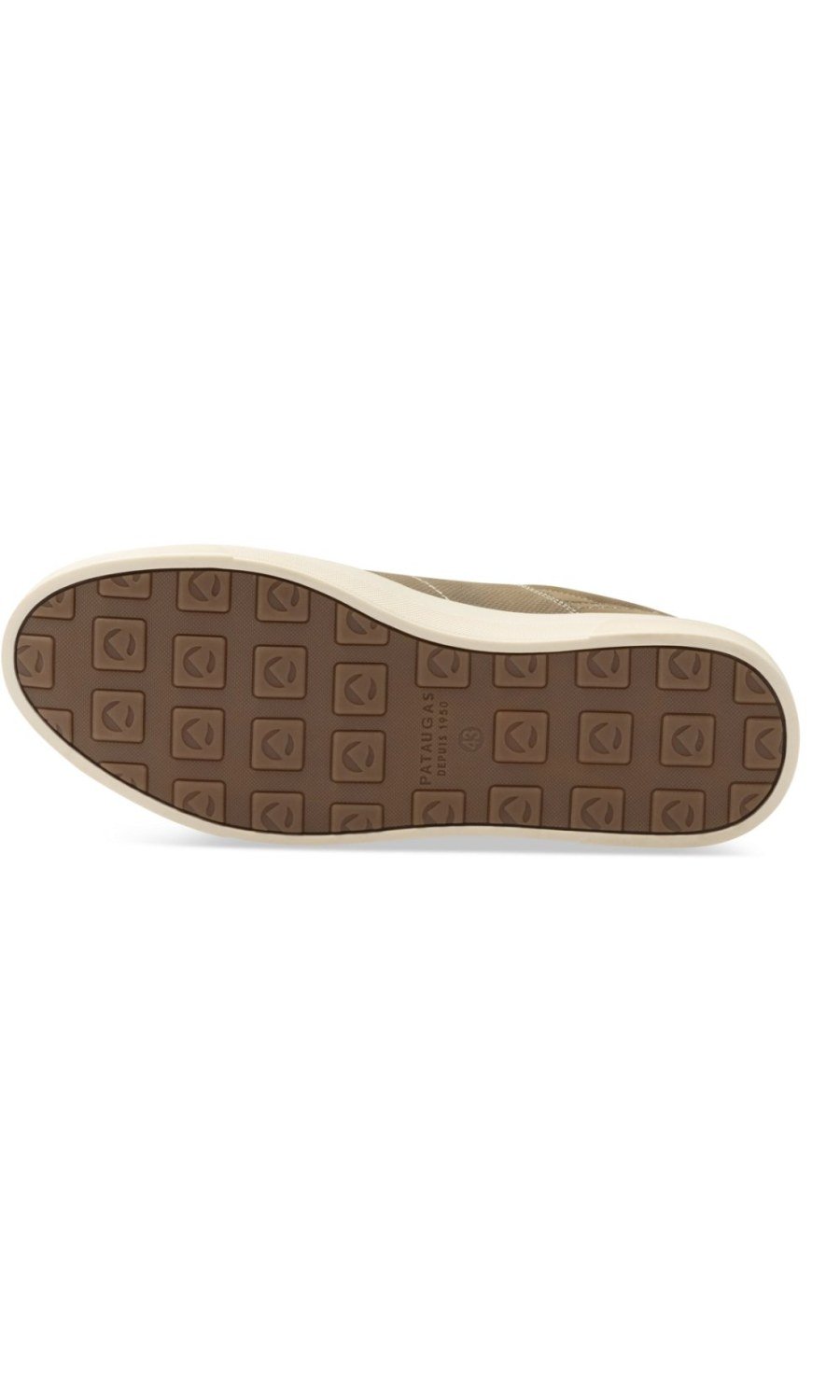 Taupe faux suede perforated sneakers