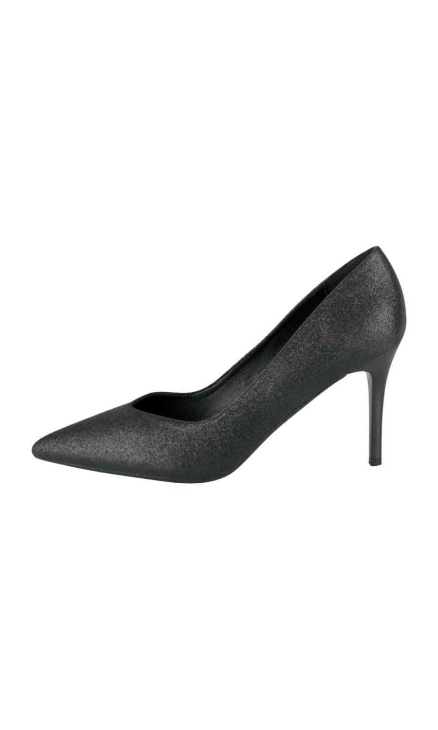 Escarpins à paillettes pointus noirs
