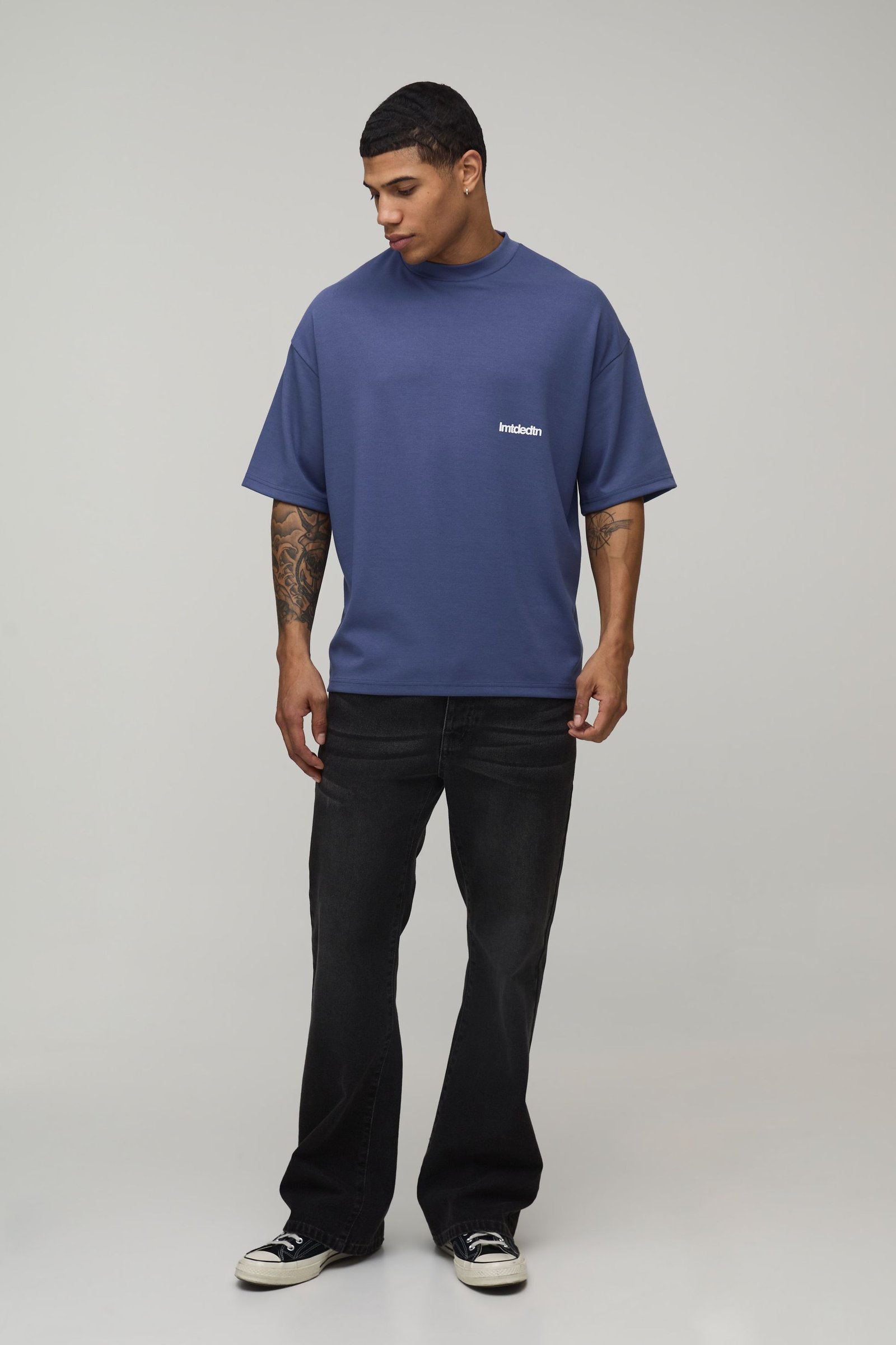 T-shirt oversize premium ghlid b col twil