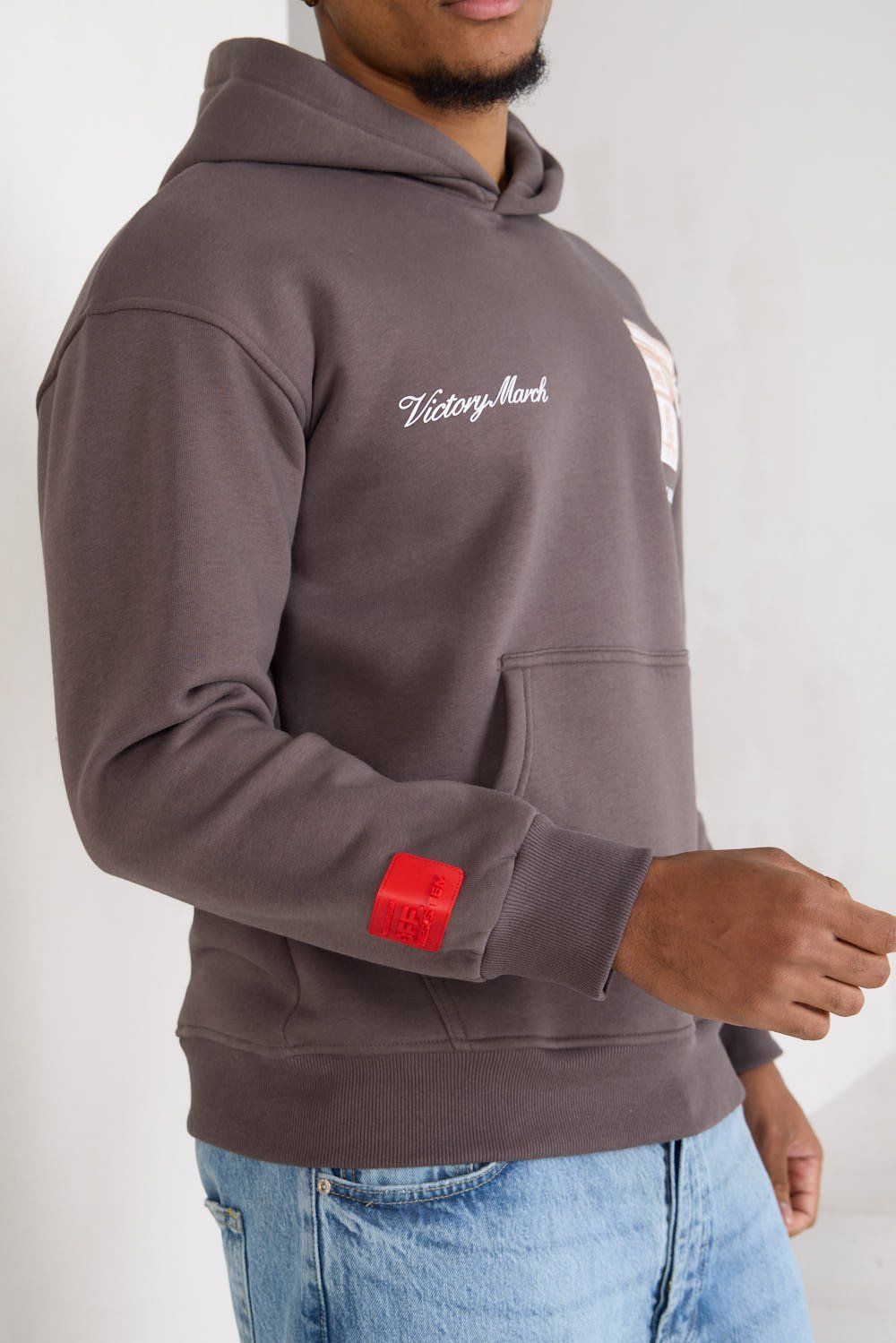 Sweat b capuche w rsem Arc de triomphe taupe