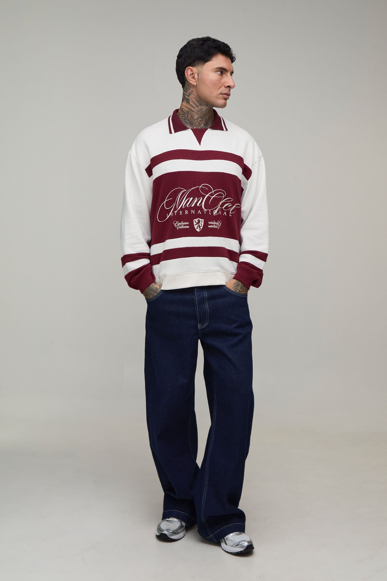 Polo rugby coupe ample oversize - Grande taille
