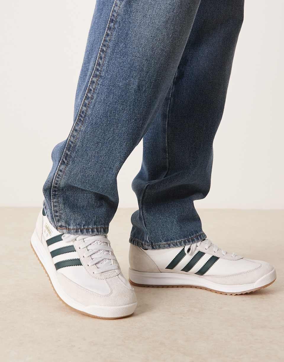 SL 72 RS trainers in white and dark green