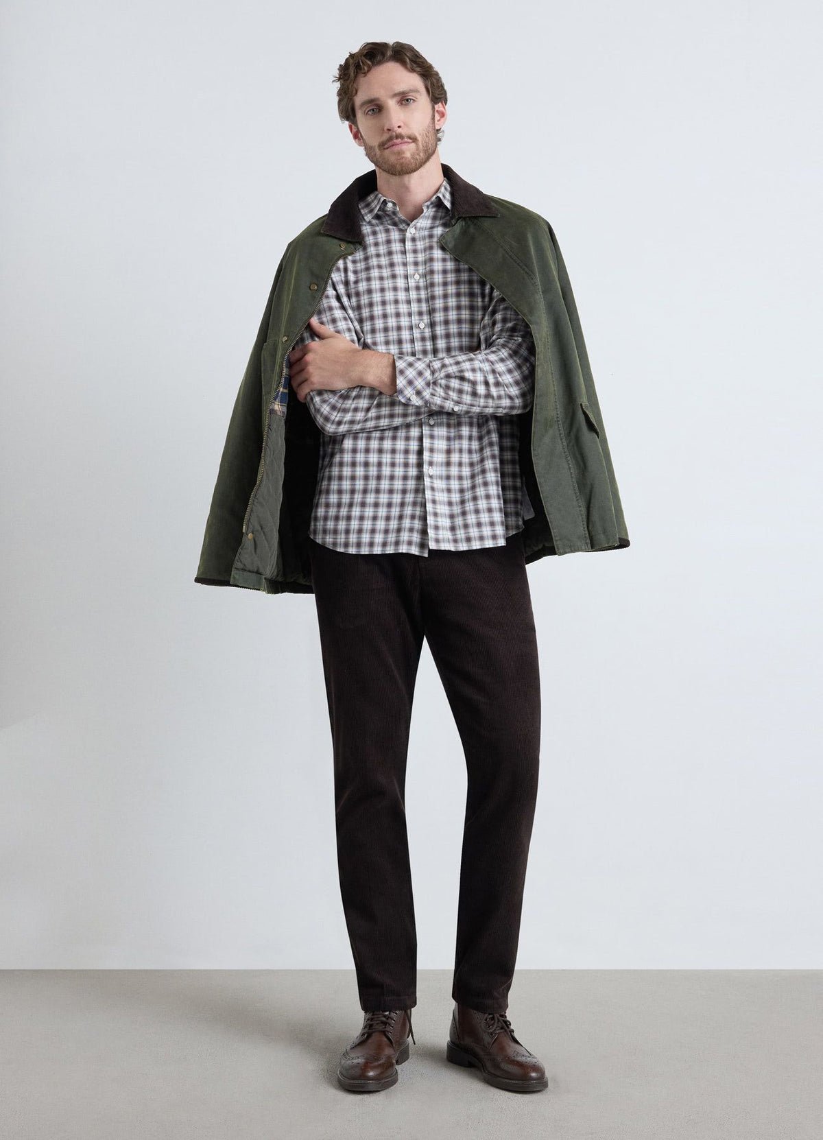 Checked flannel shirt