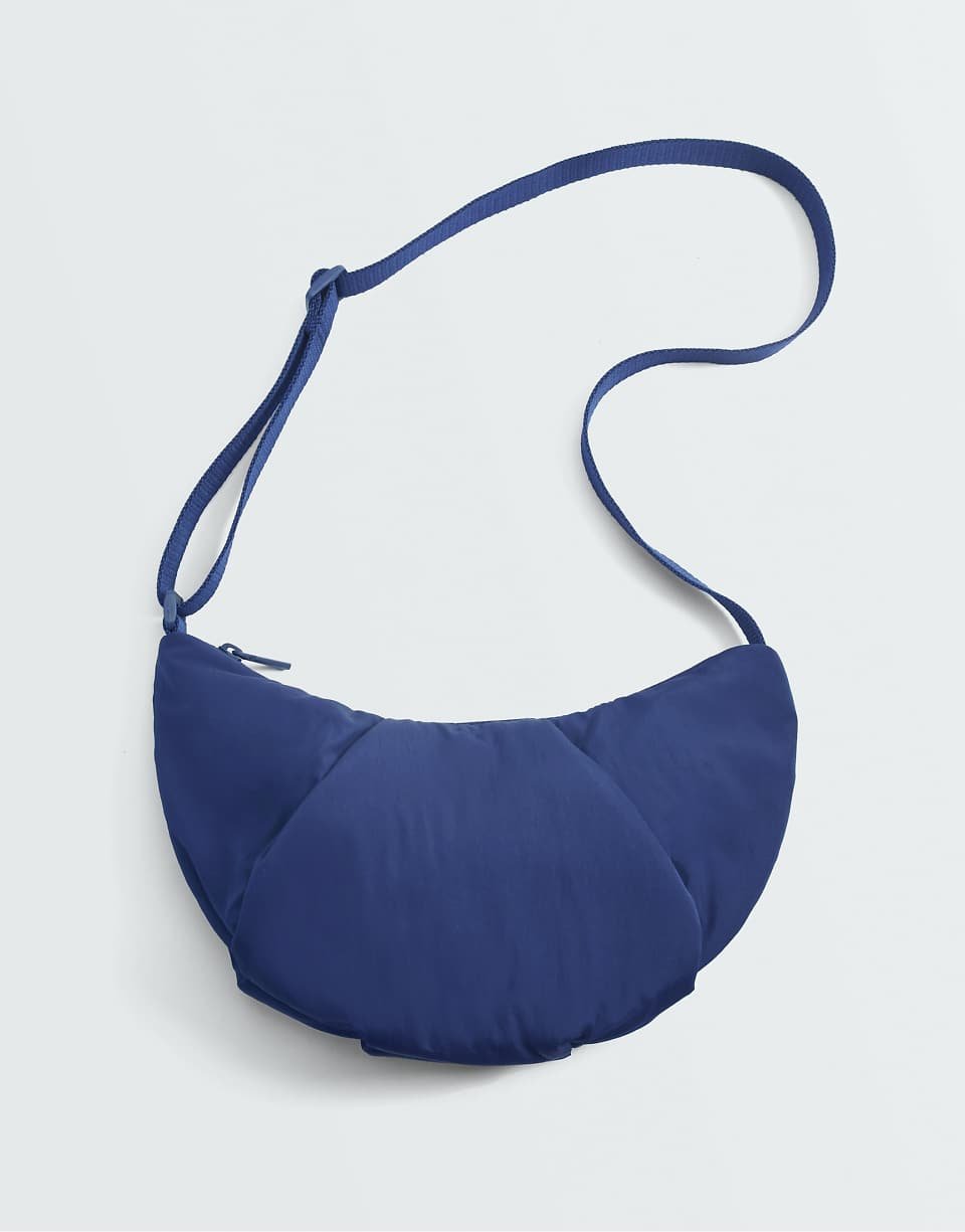 Sac bandoulière matelassé, lon bleu