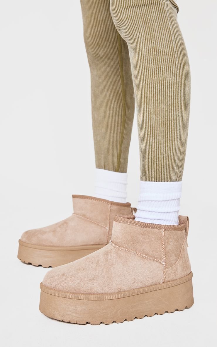Bottines f suédine b plateforme