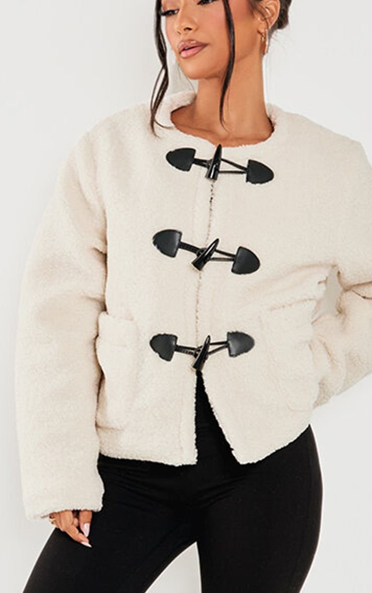 Veste twila f PU crème b fermoir