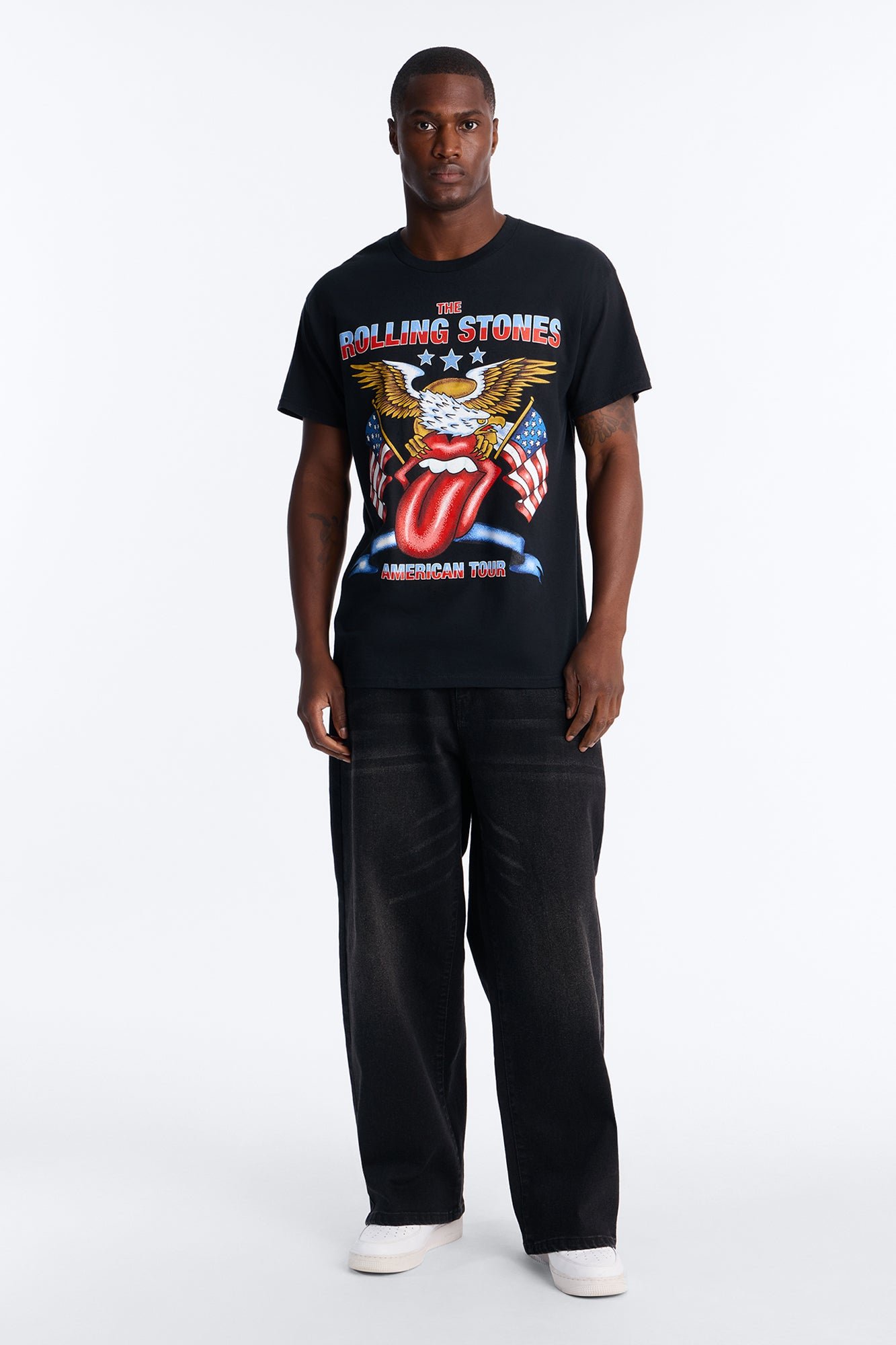 T-shirt oversize Rolling Stones America