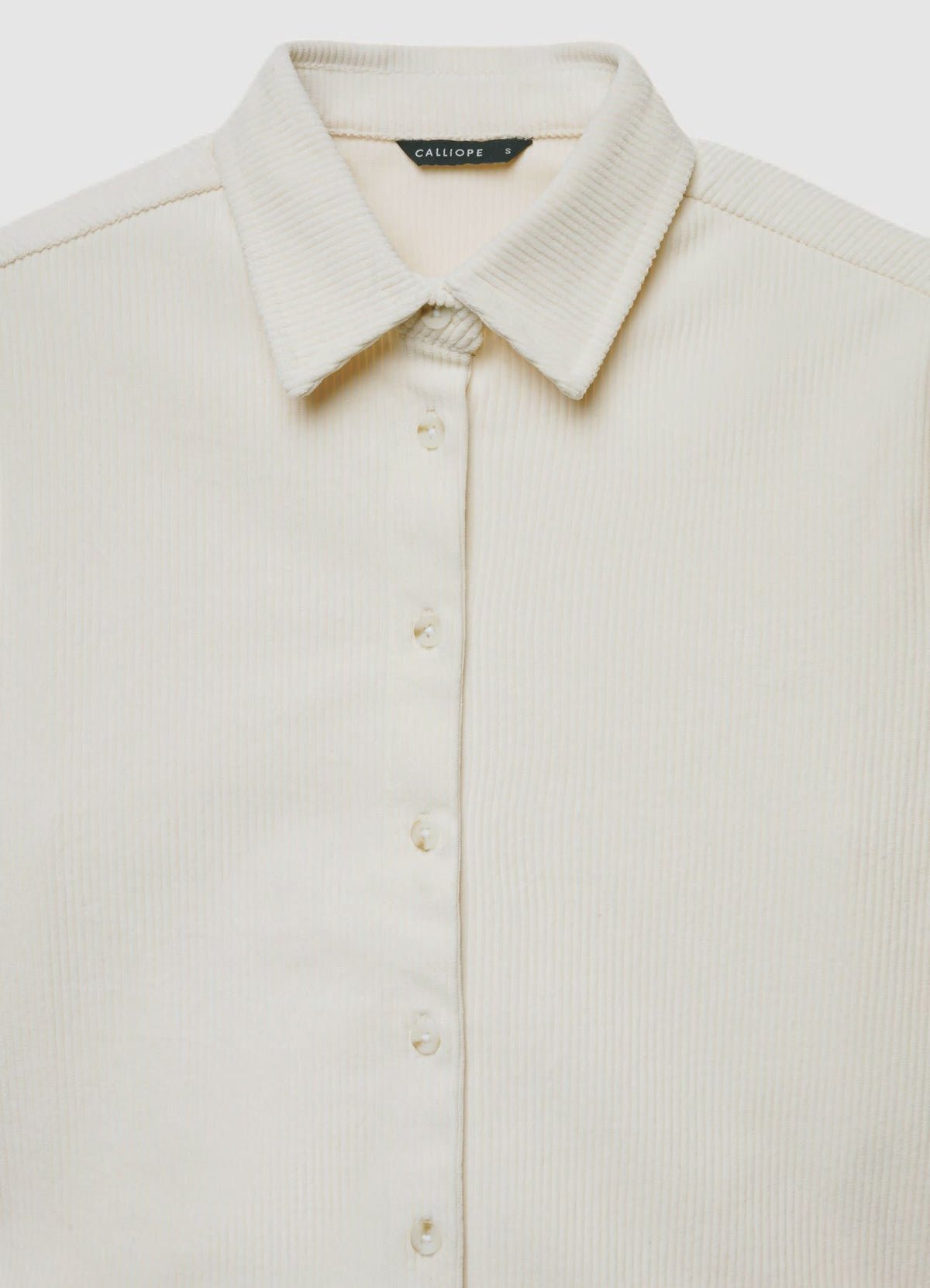 Chemise courte en maille côtelée