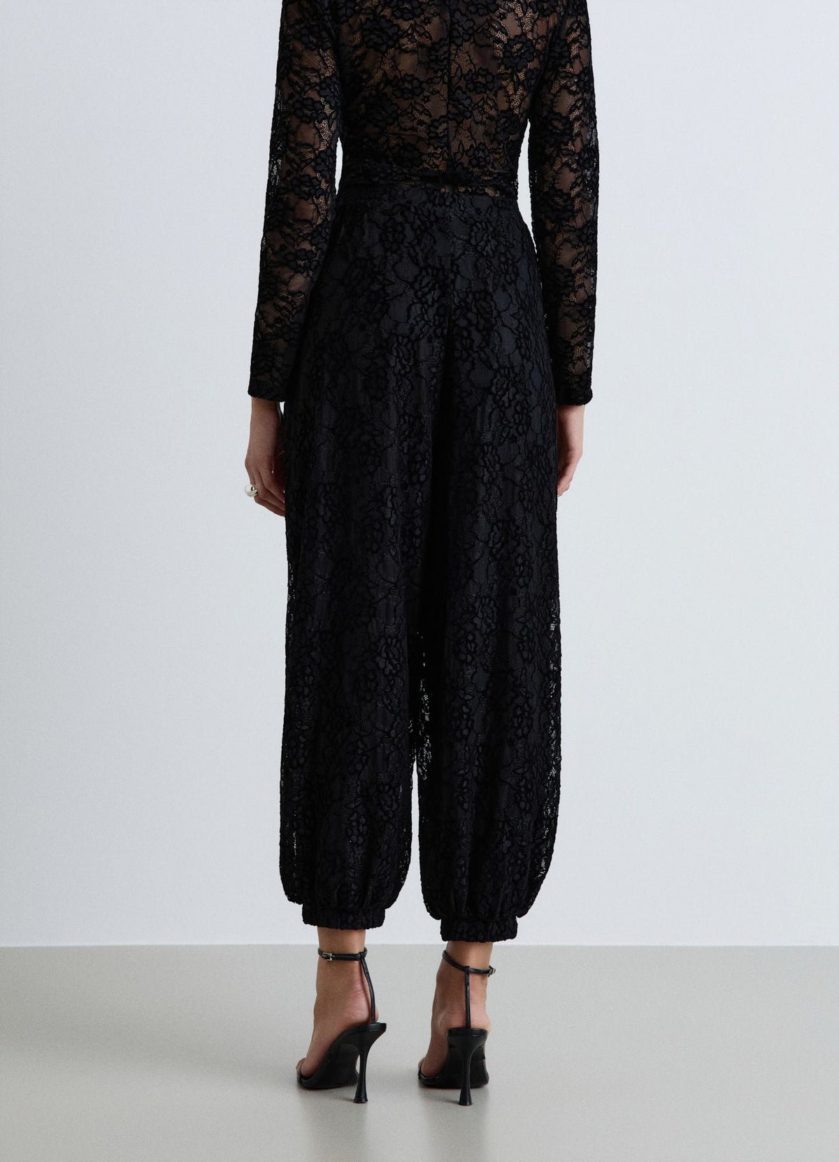 Lace harem trousers