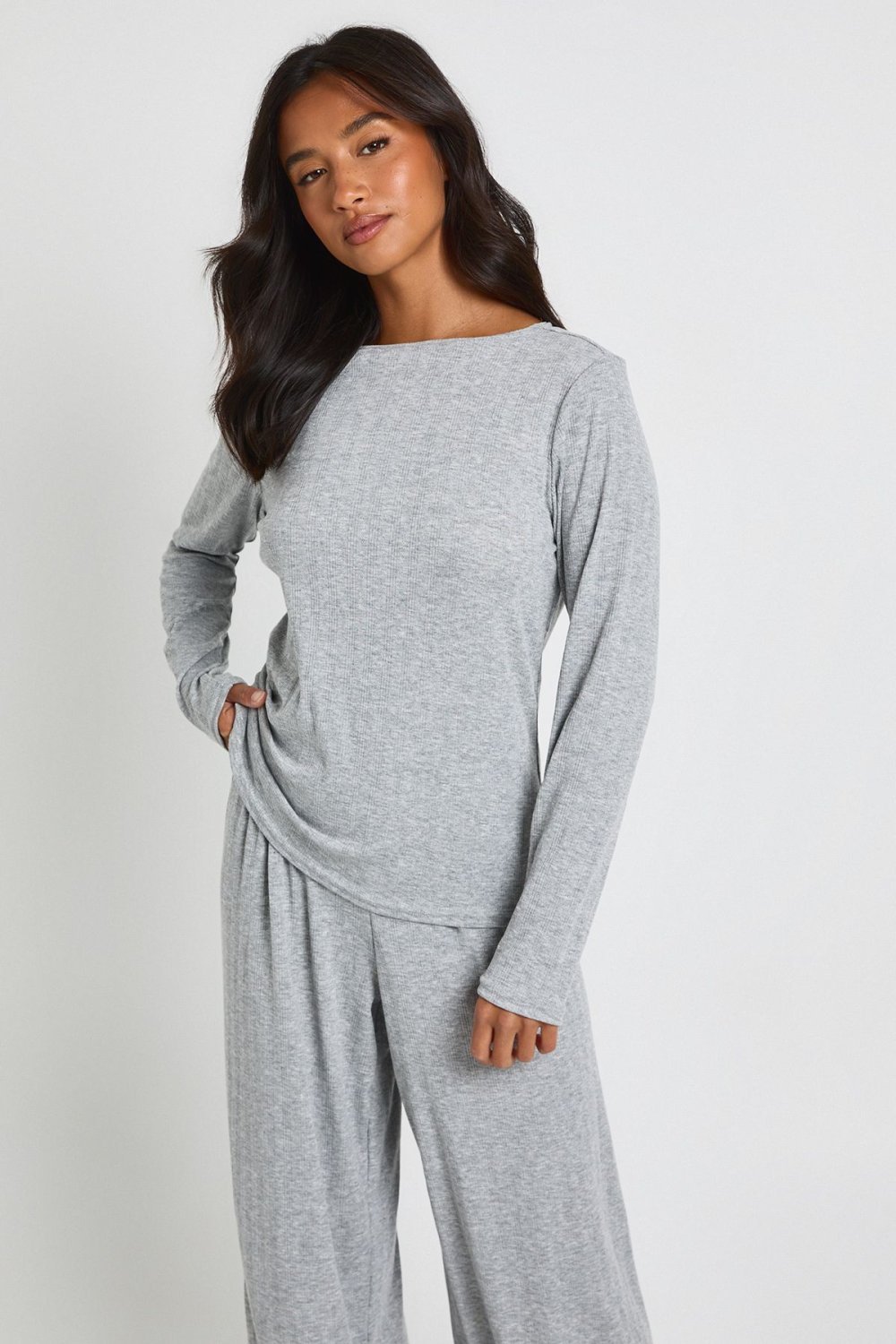Pyjama haut et pantalon en maille pointelle - Petite