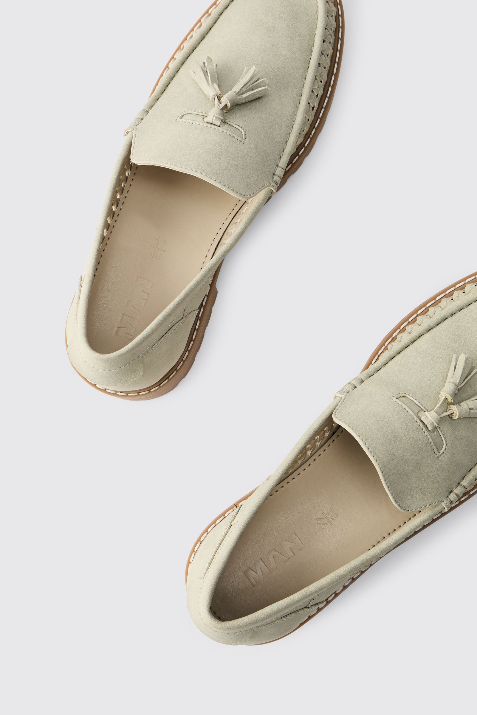Mocassins f suédine m9dda b semelle crantée