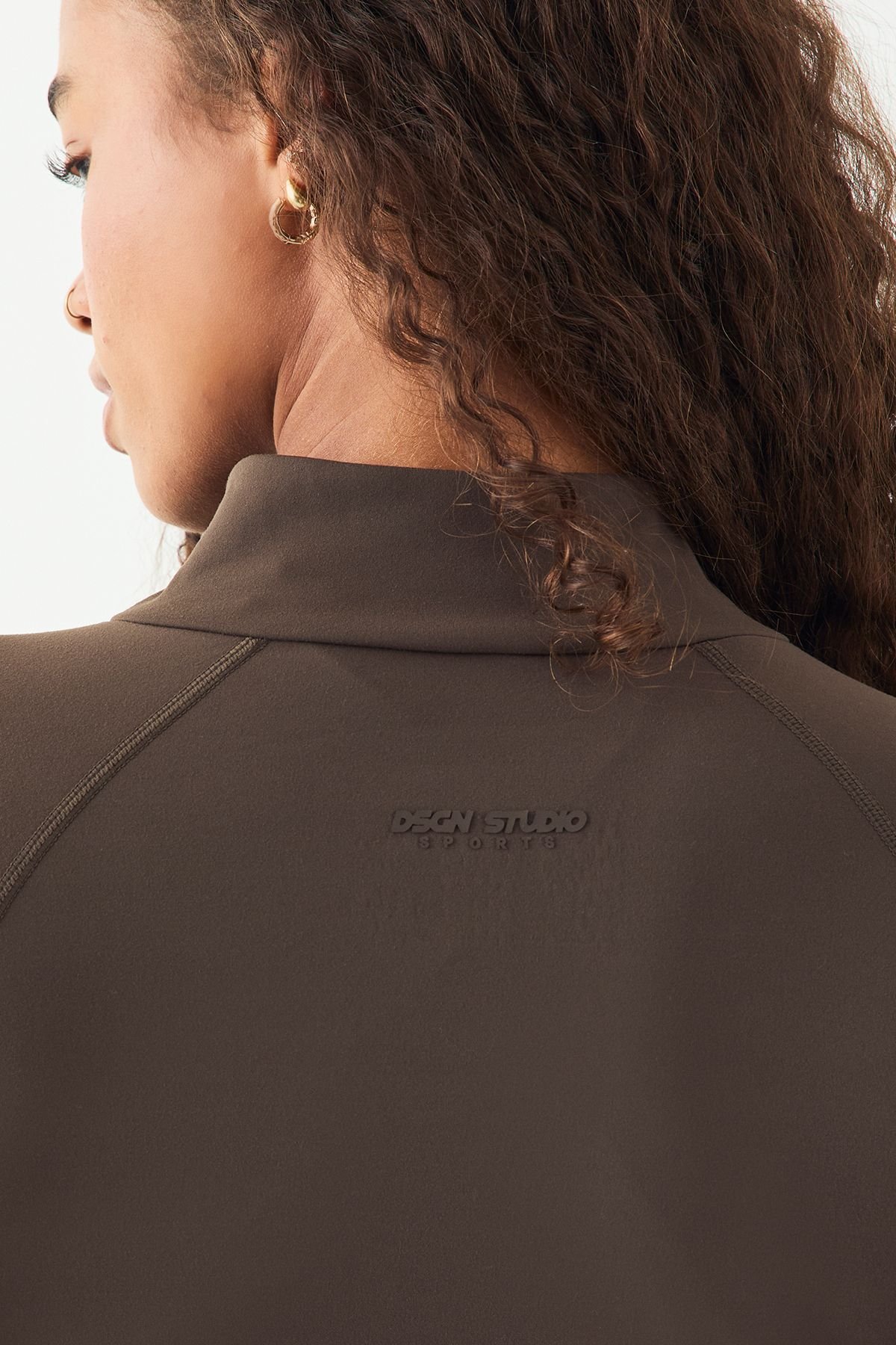 Zip-up sports jacket - Espresso