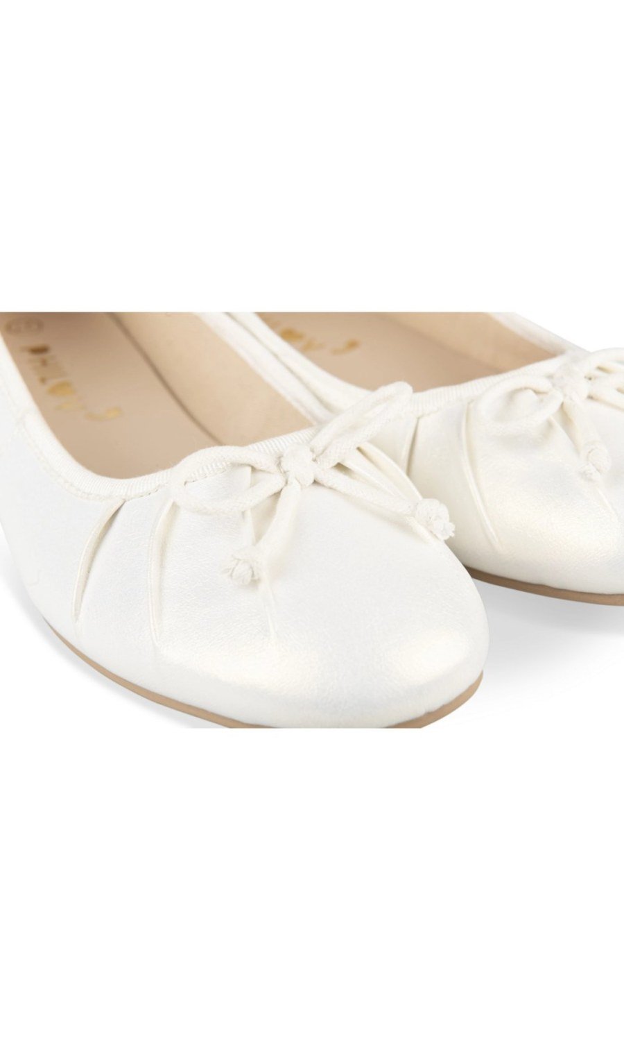 Ballerines nacrées bout mfroncé byed