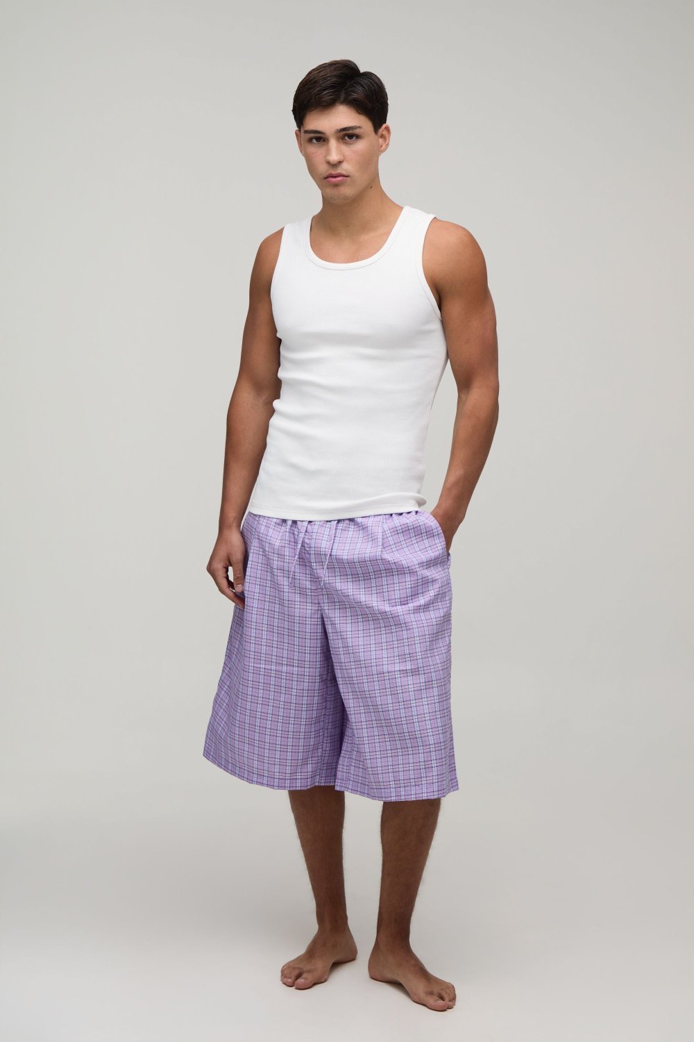 Ensemble d dar débardeur w short côtelé wardi