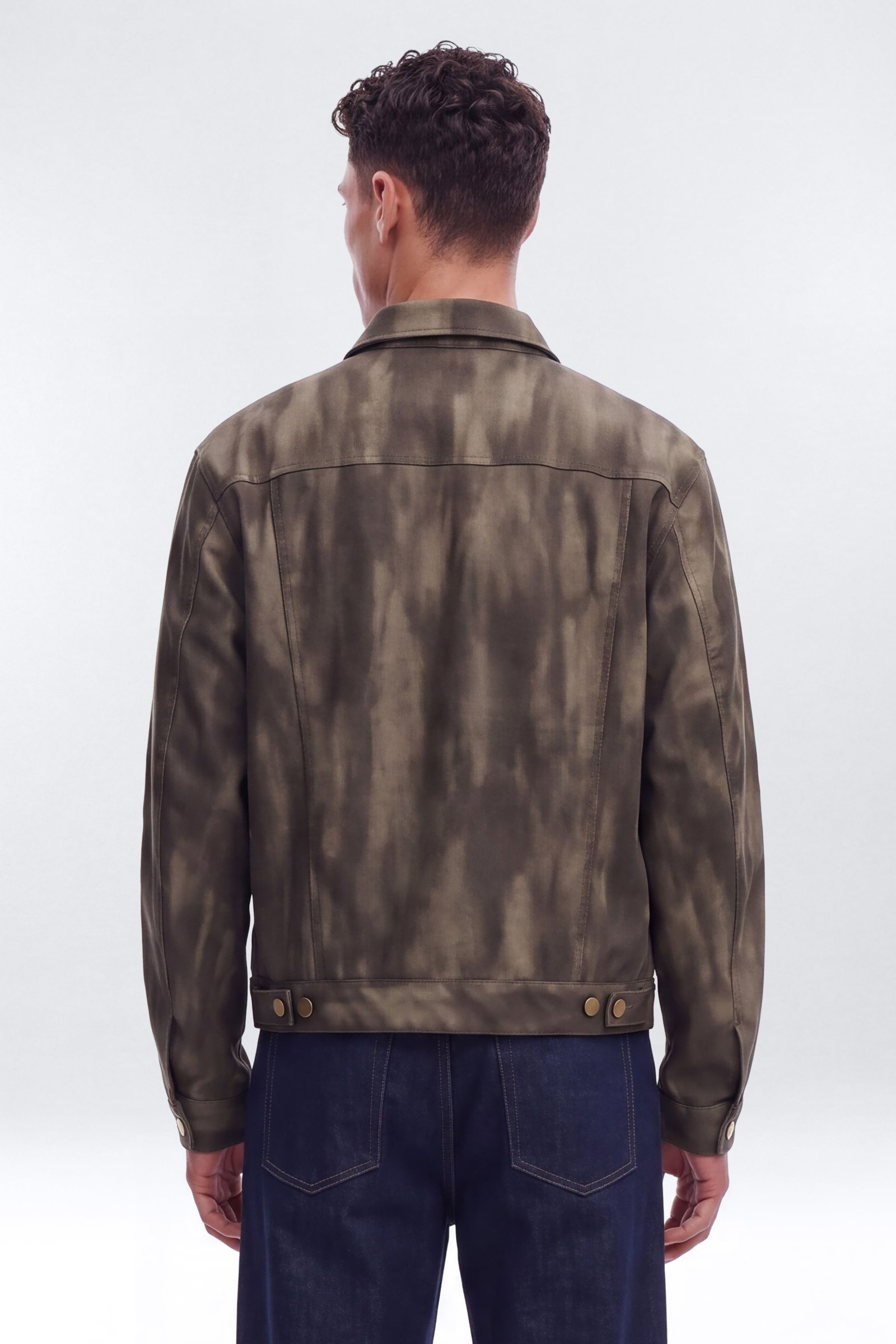 Veste trucker jeld synthétique délavé