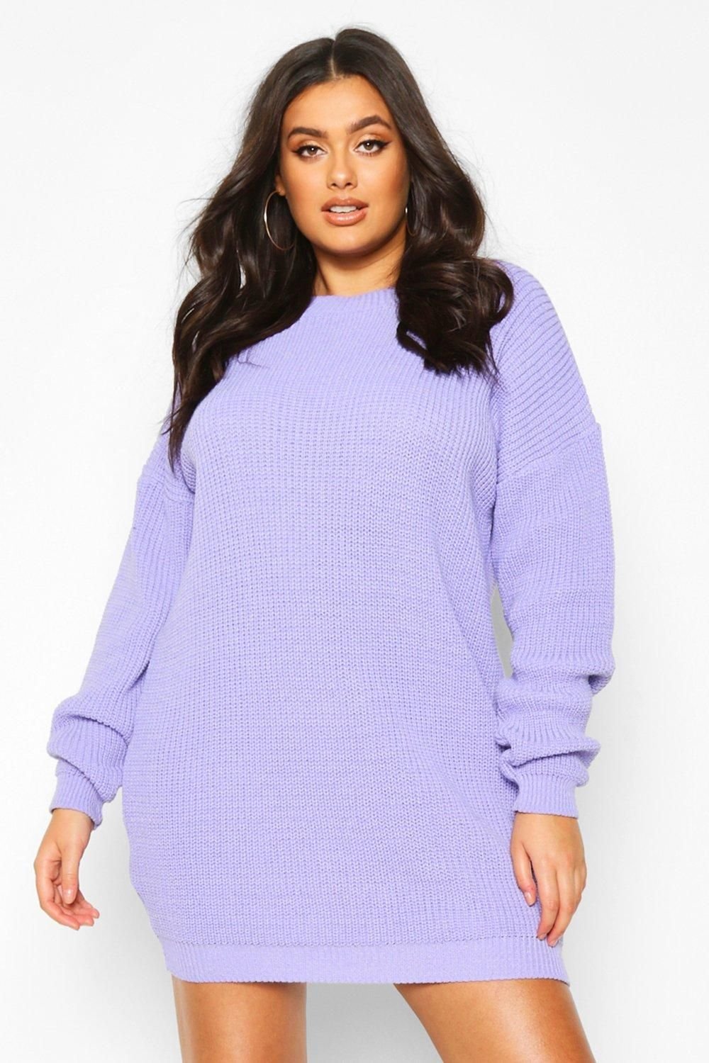 Robe pull à col rond - Grande taille