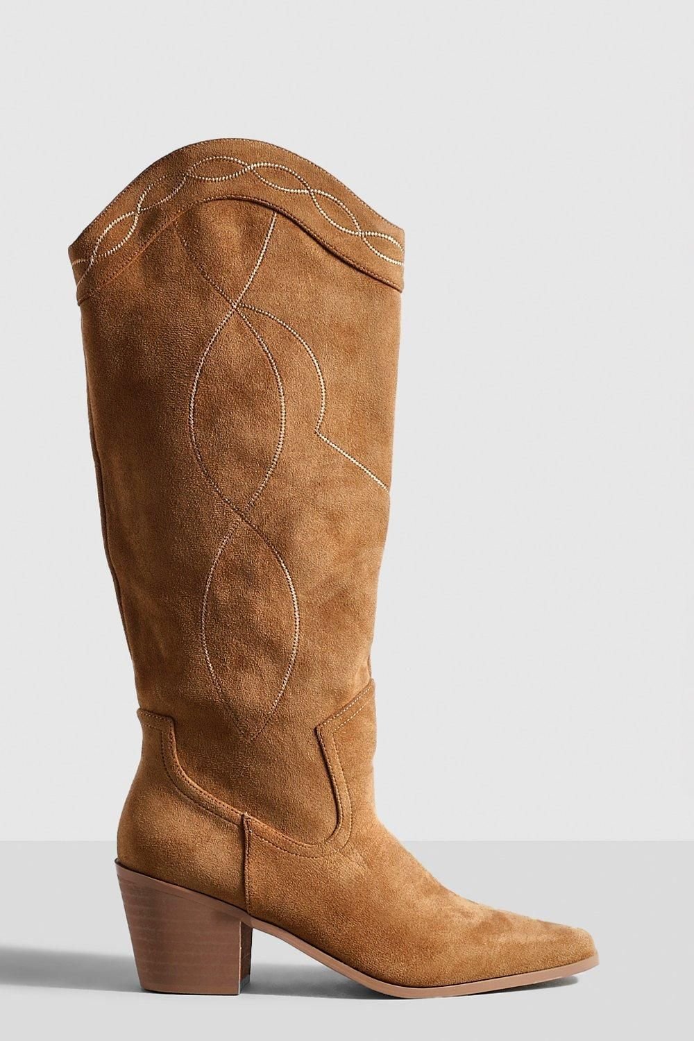Bottes western f suédine