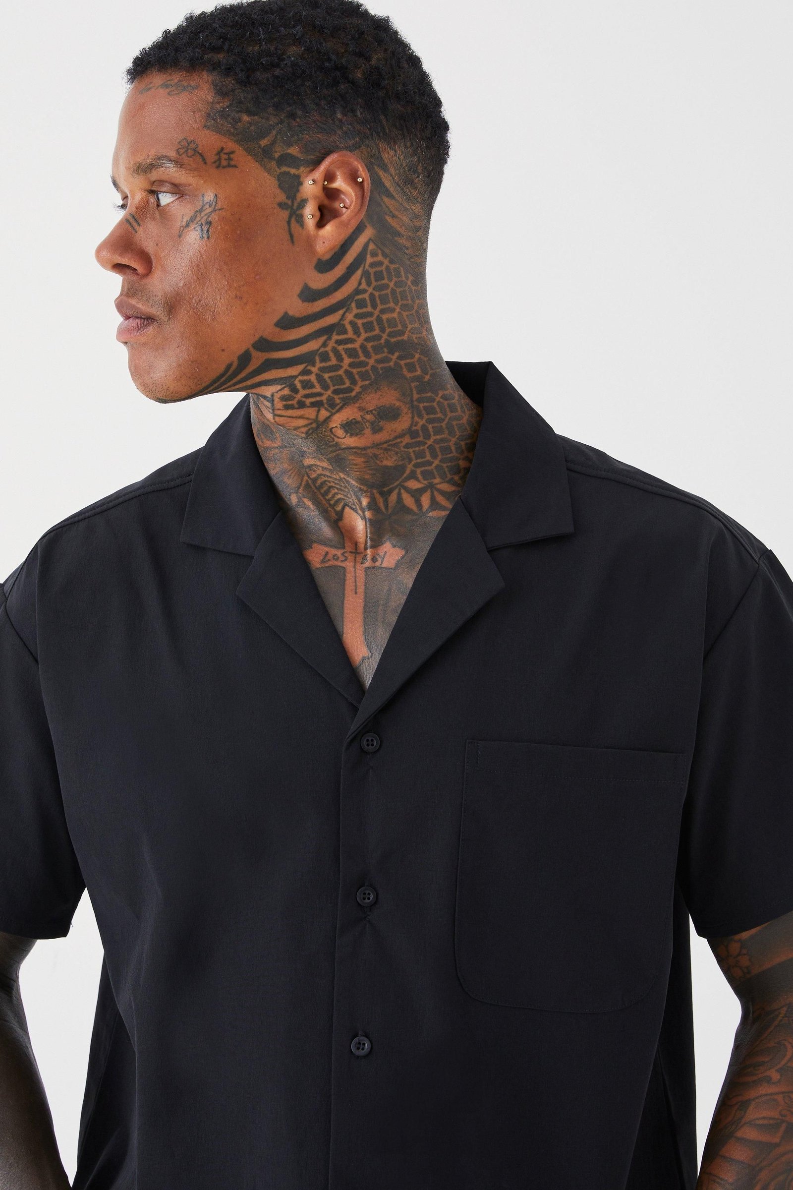 Chemise stretch kmam 9sar, oversize boxy