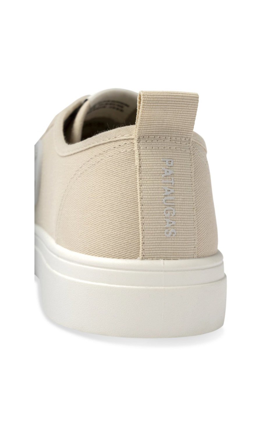 Baskets dyal toile b bout gomme beige