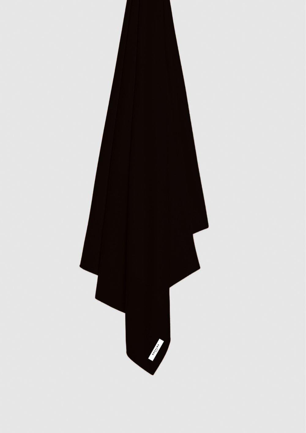 Liquid jersey hijab - Black