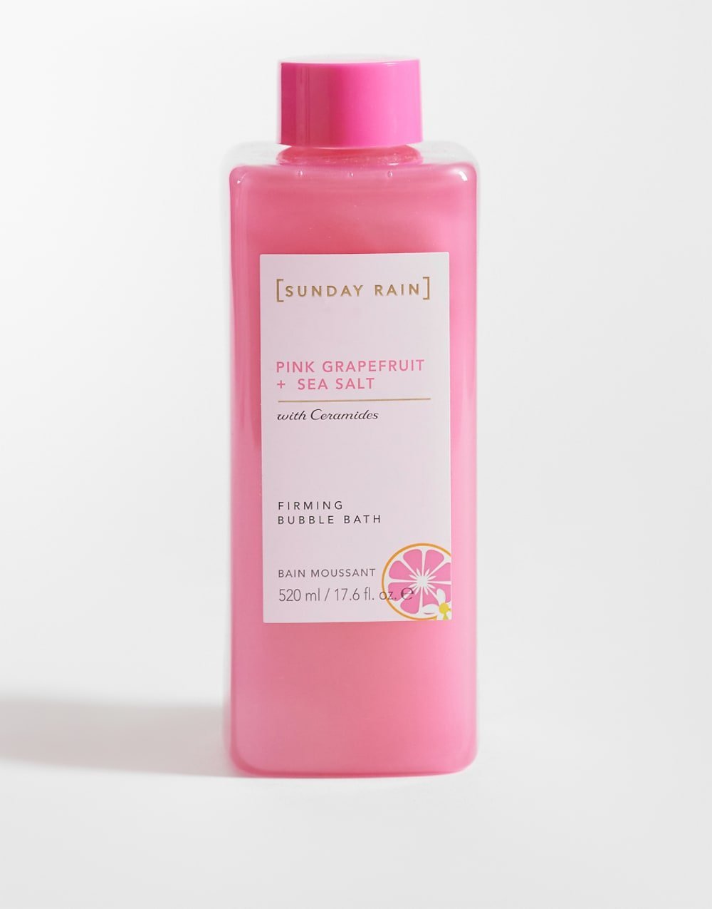 Pink grapefruit and sea salt bubble bath - 520 ml