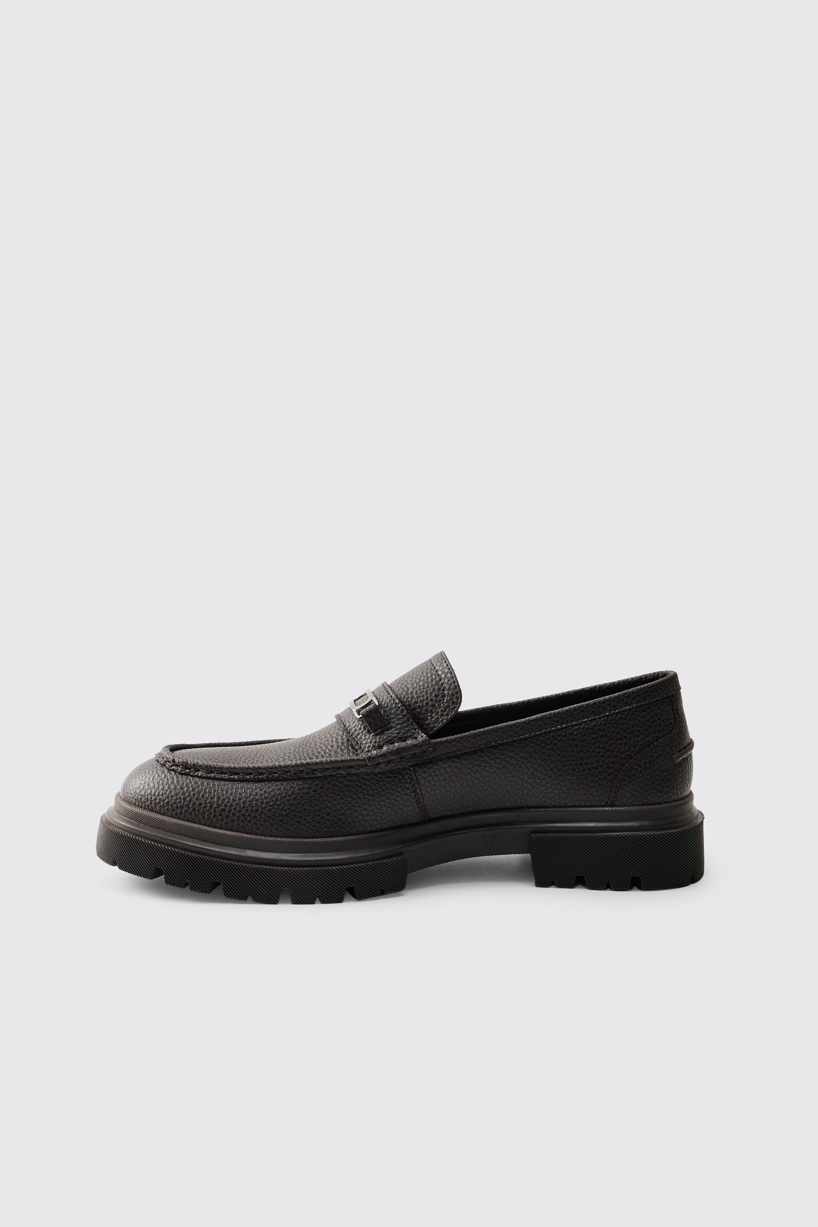 Mocassin En SYNTHÉTIQUE Texturé À Semelle Épaisse