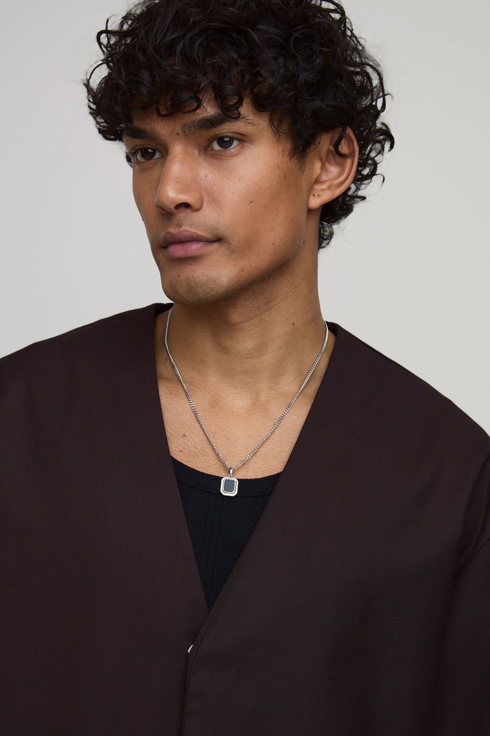 Blazer Ample Col V Sans Col