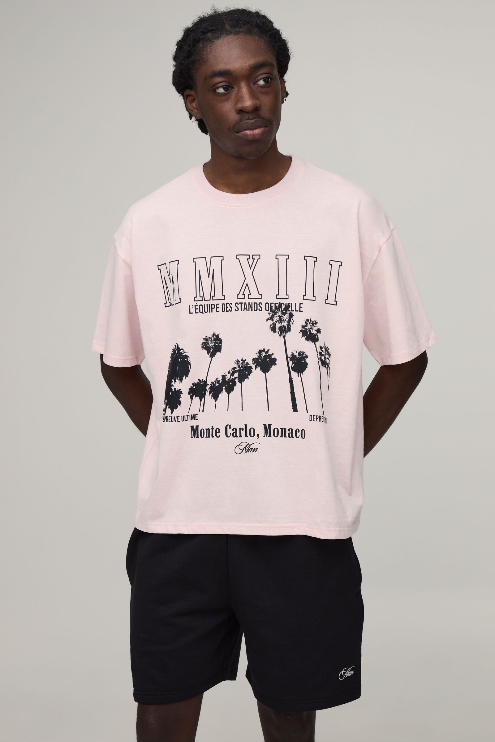 Ensemble T-shirt Et Short Imprimé Coupe Ample Oversize
