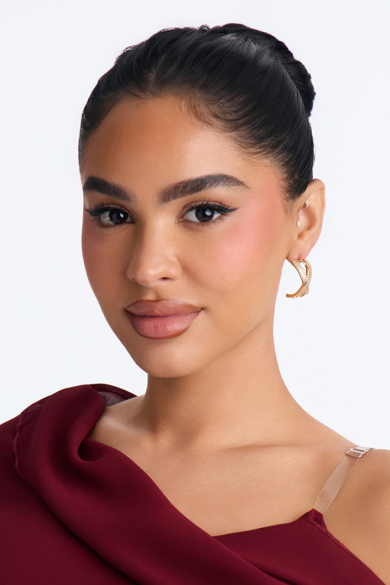 Boucles D'Oreilles Pendantes Dorées
