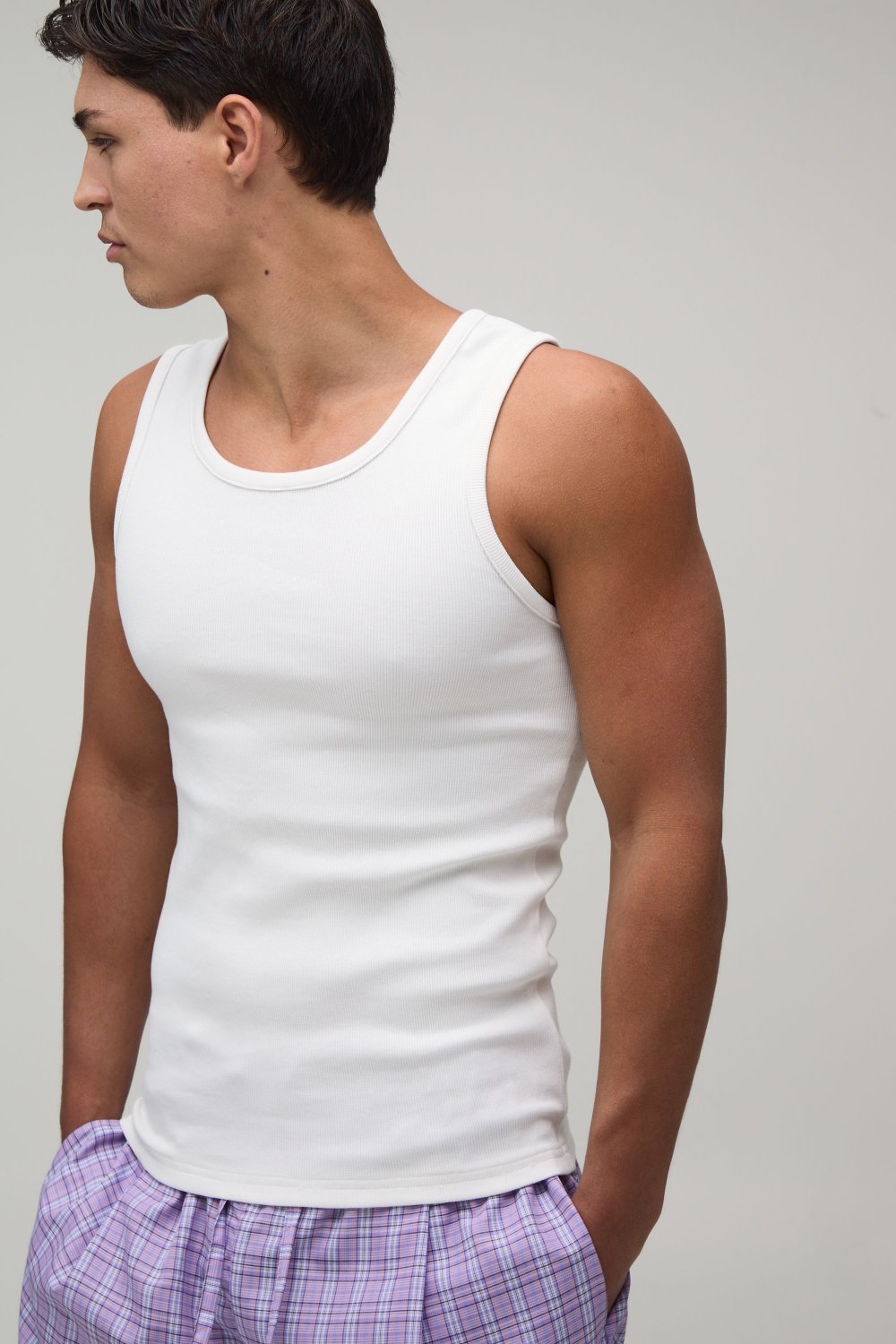 Ensemble d dar débardeur w short côtelé wardi