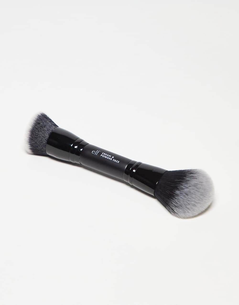 Pinceau visage double embout crème et poudre - Noir