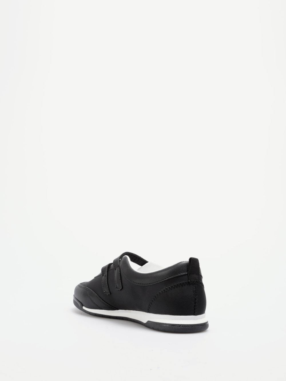 Black double-strap trainers