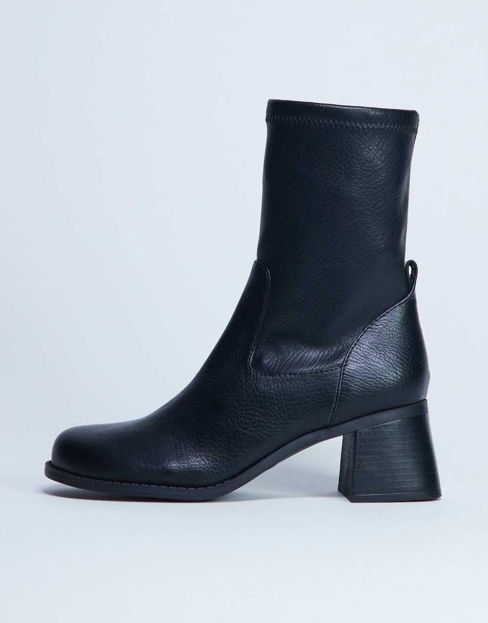 Bottines f similicuir b talon carré k7lin