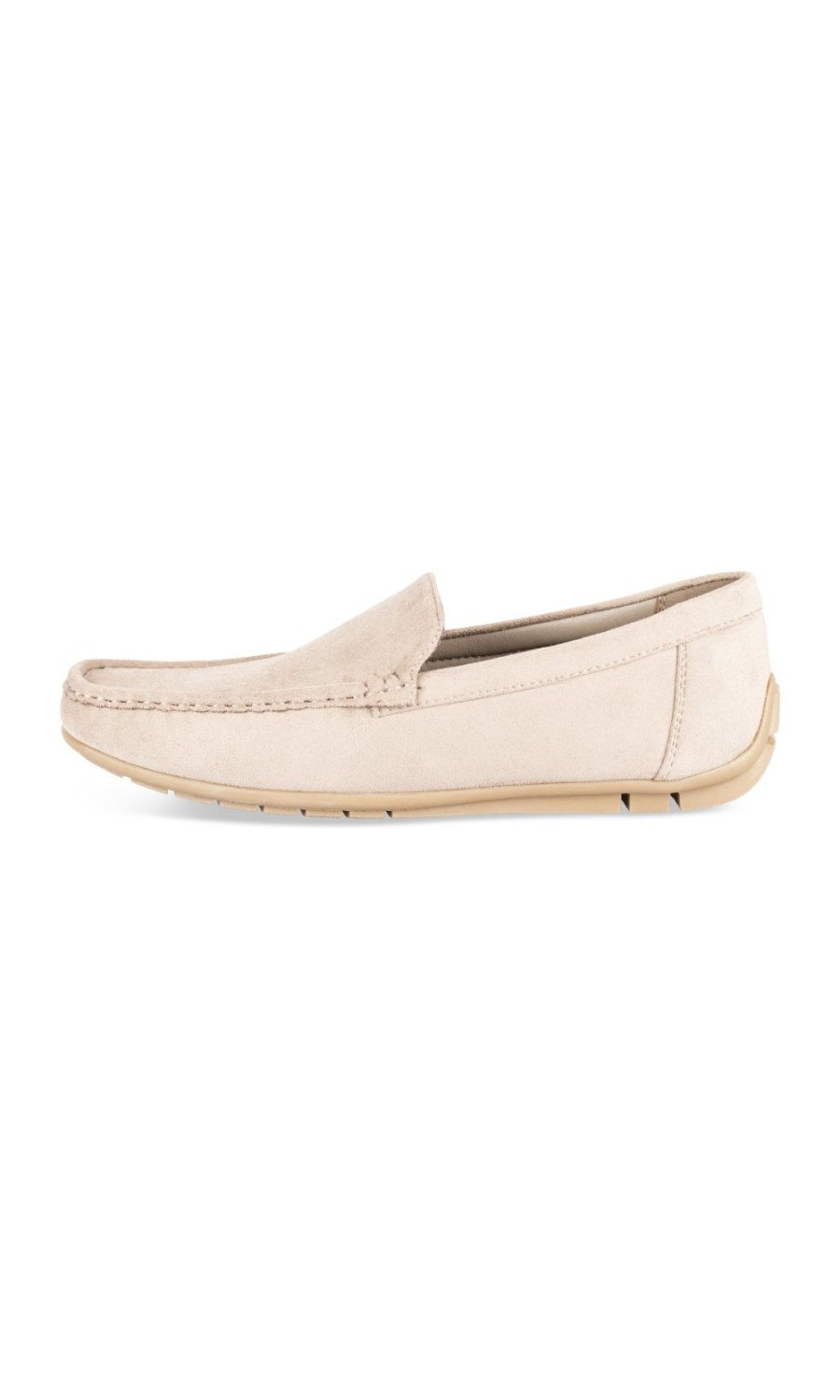 Plain off-white driving loafers