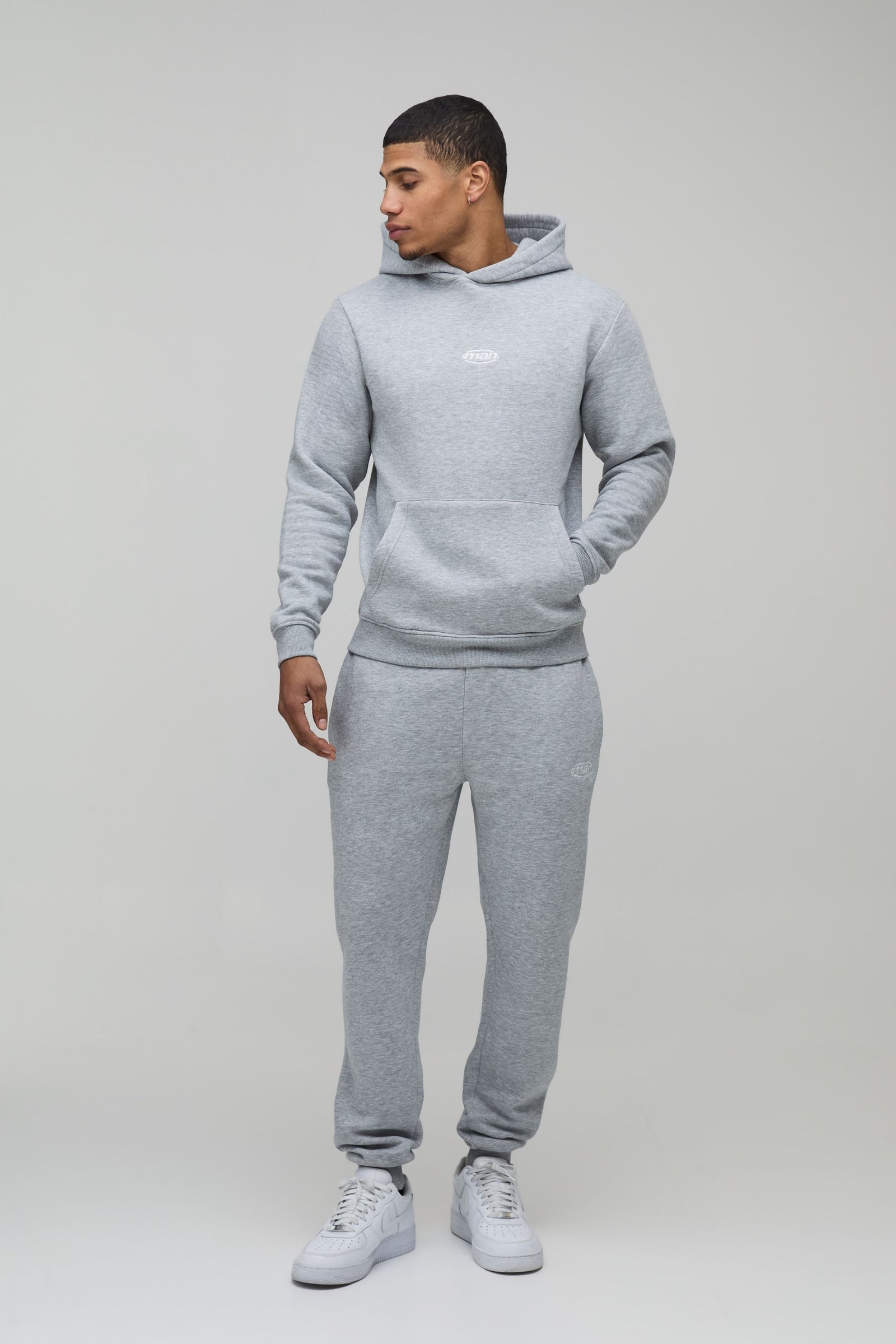 Ensemble De Survêtement À Capuche Coupe Ajustée Pour Homme