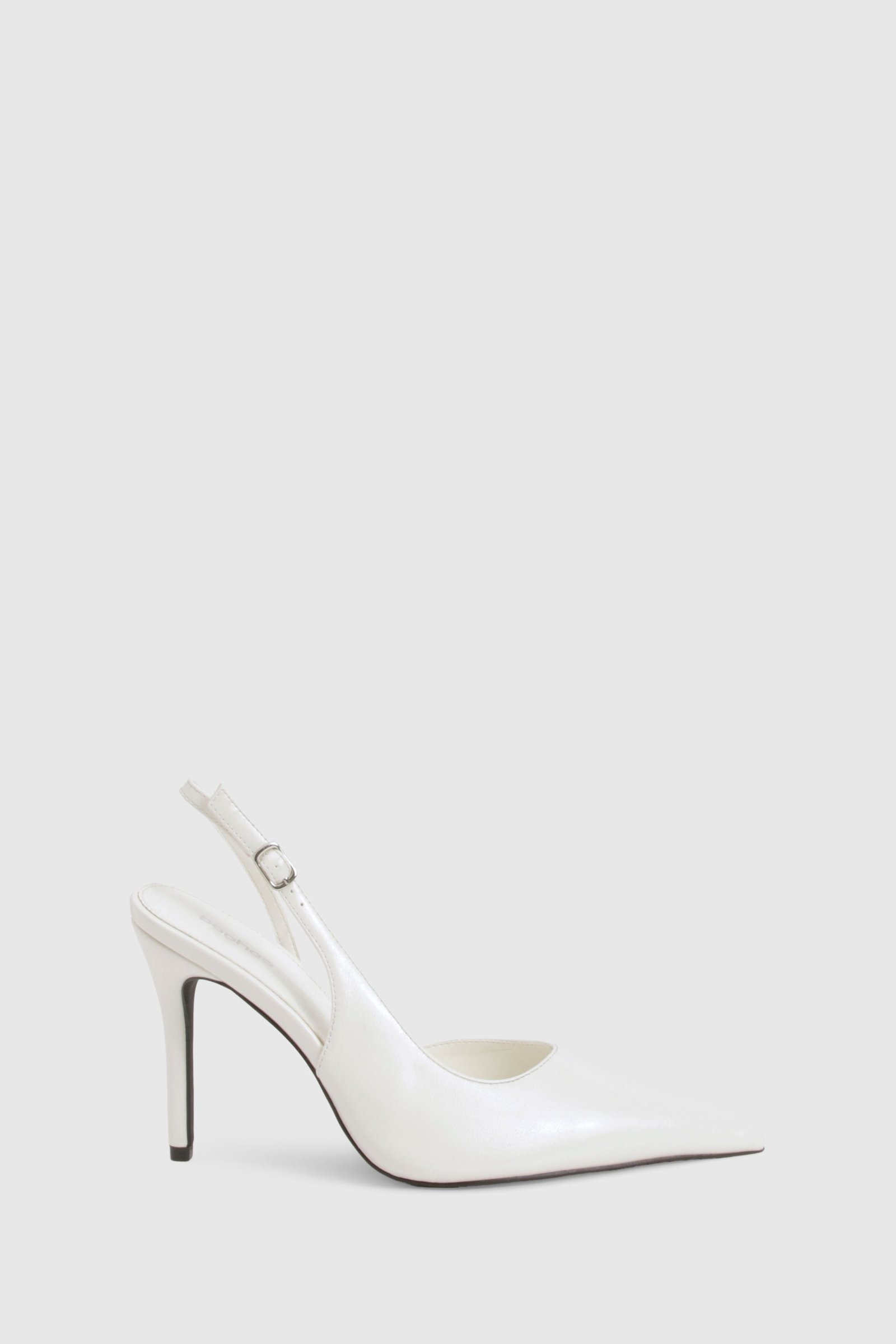 Escarpins b talon 3ali w bride - Byed - Pied large