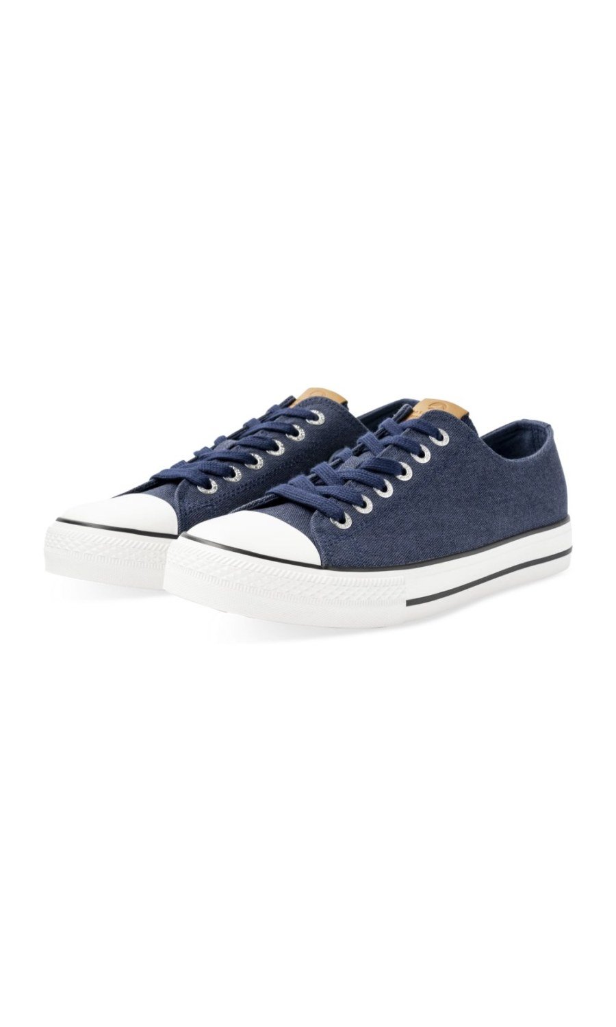 Baskets en toile bout renforcé bleu marine