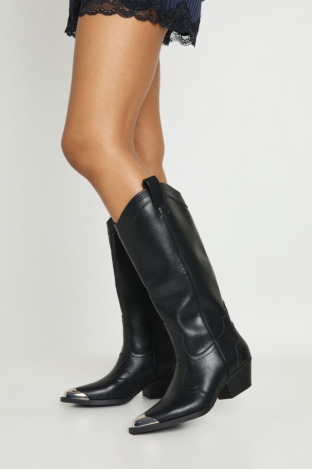 Bottes western b bout métallique