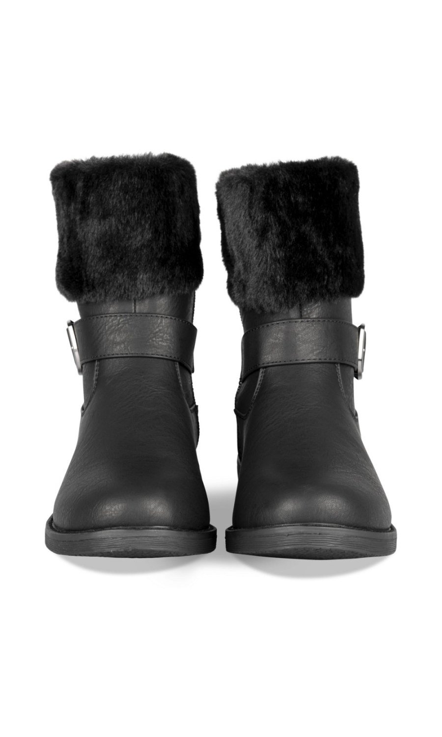 Bottines col fourrure w boucle k7lin