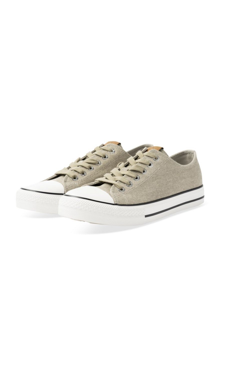 Baskets en toile bout renforcé kaki