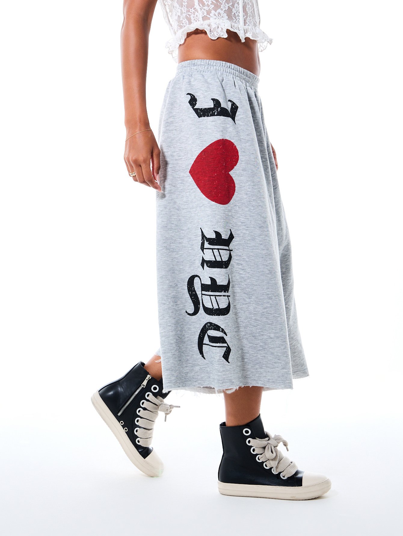 Jupe-pantalon midi à jambes larges